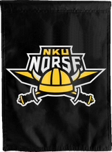Load image into Gallery viewer, black northern kentucky university norse double sided house flag for man cave decor
