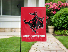 Load image into Gallery viewer, red northwestern state university rangers double sided garden flag for yard decor
