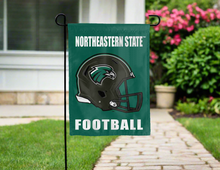 Load image into Gallery viewer, green nsu football double sided garden flag for yard decor
