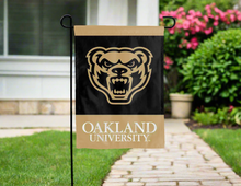 Load image into Gallery viewer, oakland university double sided garden flag for yard decor
