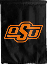 Load image into Gallery viewer, black oklahoma state university double sided house flag for college dorm décor

