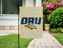 Load image into Gallery viewer, gold oru golden eagles double sided garden flag for yard decor

