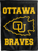 Load image into Gallery viewer, ottawa university double sided house flag for man cave decor
