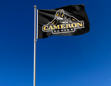 Load image into Gallery viewer, outdoor display of cameron aggies flag for tailgate decor
