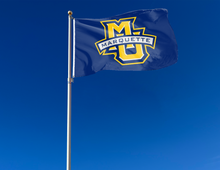 Load image into Gallery viewer, outdoor display of marquette university flag for tailgate decor
