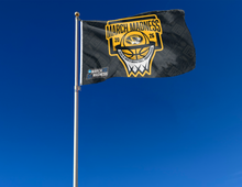 Load image into Gallery viewer, outdoor display of missouri basketball march madness 2026 flag for tailgate decor
