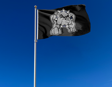 Load image into Gallery viewer, outdoor display of black southwestern oklahoma state university flag for tailgate decor

