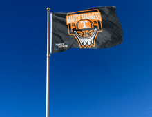 Load image into Gallery viewer, outdoor display of tennessee basketball march madness 2026 flag for tailgate decor
