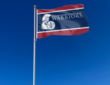 Load image into Gallery viewer, outdoor display of texas a&amp;m university central texas warriors flag for tailgate decor
