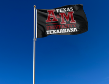 Load image into Gallery viewer, outdoor display of texas A&amp;M university texarkana flag for tailgate decor
