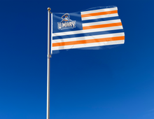 Load image into Gallery viewer, outdoor display of usa flag style umary marauders flag for tailgate decor
