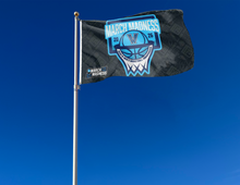 Load image into Gallery viewer, outdoor display of villanova basketball march madness 2026 flag for tailgate decor
