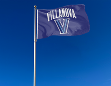 Load image into Gallery viewer, outdoor display of villanova university flag for tailgate decor
