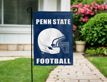 Load image into Gallery viewer, blue penn state football double sided garden flag for yard decor
