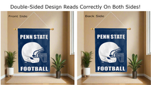 Load image into Gallery viewer, penn state football logo reading correctly on both sides of house flag
