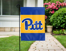 Load image into Gallery viewer, pittsburgh university double sided garden flag for yard decor
