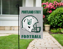 Load image into Gallery viewer, grey portland state football garden flag for yard decor
