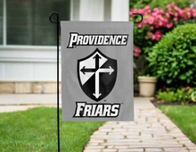 Load image into Gallery viewer, grey providence friars double sided garden flag for yard decor
