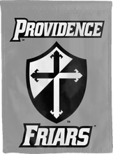 Load image into Gallery viewer, grey providence friars double sided house flag for man cave decor
