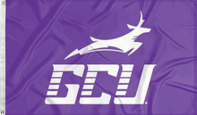 Load image into Gallery viewer, purple gcu 3x5 flag for college dorm decor
