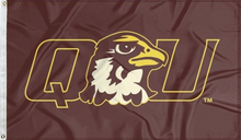Load image into Gallery viewer, brown-quincy-university-flag-for-college-dorm-decor
