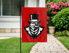 Load image into Gallery viewer, red garden flag with austin peay mascot logo for yard decor
