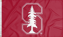 Load image into Gallery viewer, red stanford cardinals flag for college dorm decor
