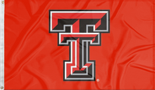 Load image into Gallery viewer, red texas tech university flag for college dorm decor
