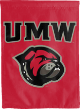 Load image into Gallery viewer, red umw bulldogs double sided house flag for man cave decor
