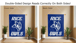 Rice University - Rice Sammy The Owl Double Sided House Flag – A to Z ...