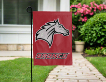 Load image into Gallery viewer, red rider university broncs double sided garden flag for yard decor
