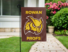Load image into Gallery viewer, brown rowan university profs double sided garden flag for yard decor
