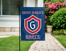 Load image into Gallery viewer, saint marys gaels double sided garden flag for yard decor hung outside

