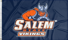 Load image into Gallery viewer, salem state university vikings flag for college dorm decor
