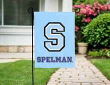 Load image into Gallery viewer, light blue spelman college double sided garden flag for yard decor
