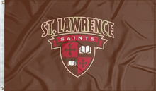 Load image into Gallery viewer, brown st lawrence saints 3x5 flag for college dorm decor
