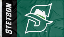 Load image into Gallery viewer, stetson university flag for college dorm decor

