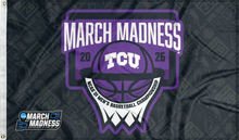Load image into Gallery viewer, tcu basketball march madness 2026 flag for college dorm decor
