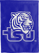 Load image into Gallery viewer, blue tennessee state university double sided house flag for game day decor
