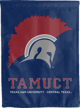 Load image into Gallery viewer, blue texas a&amp;m central texas double sided house flag for man cave decor
