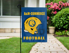 Load image into Gallery viewer, blue texas a&amp;m commerce football garden flag for yard decor
