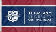 Load image into Gallery viewer, texas a&amp;m university central texas flag for college dorm decor
