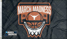 Load image into Gallery viewer, texas basketball march madness 2026 flag for college dorm decor
