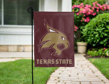 Load image into Gallery viewer, texas state university san marcos double sided garden flag for yard decor
