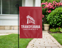 Load image into Gallery viewer, red transylvania university double sided garden flag for yard decor
