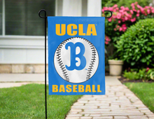 Load image into Gallery viewer, blue ucla baseball double sided garden flag for yard decor
