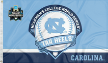 Load image into Gallery viewer, unc tar heels college world series 2024 Flag for college dorm decor
