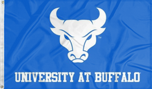 Load image into Gallery viewer, blue university at buffalo flag for college dorm decor
