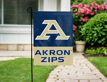 Load image into Gallery viewer, university of akron garden flag outside the driveway for yard decor
