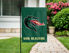 Load image into Gallery viewer, university of alabama at birmingham blazers garden flag for yard decor

